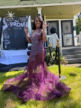 Purple prom dress